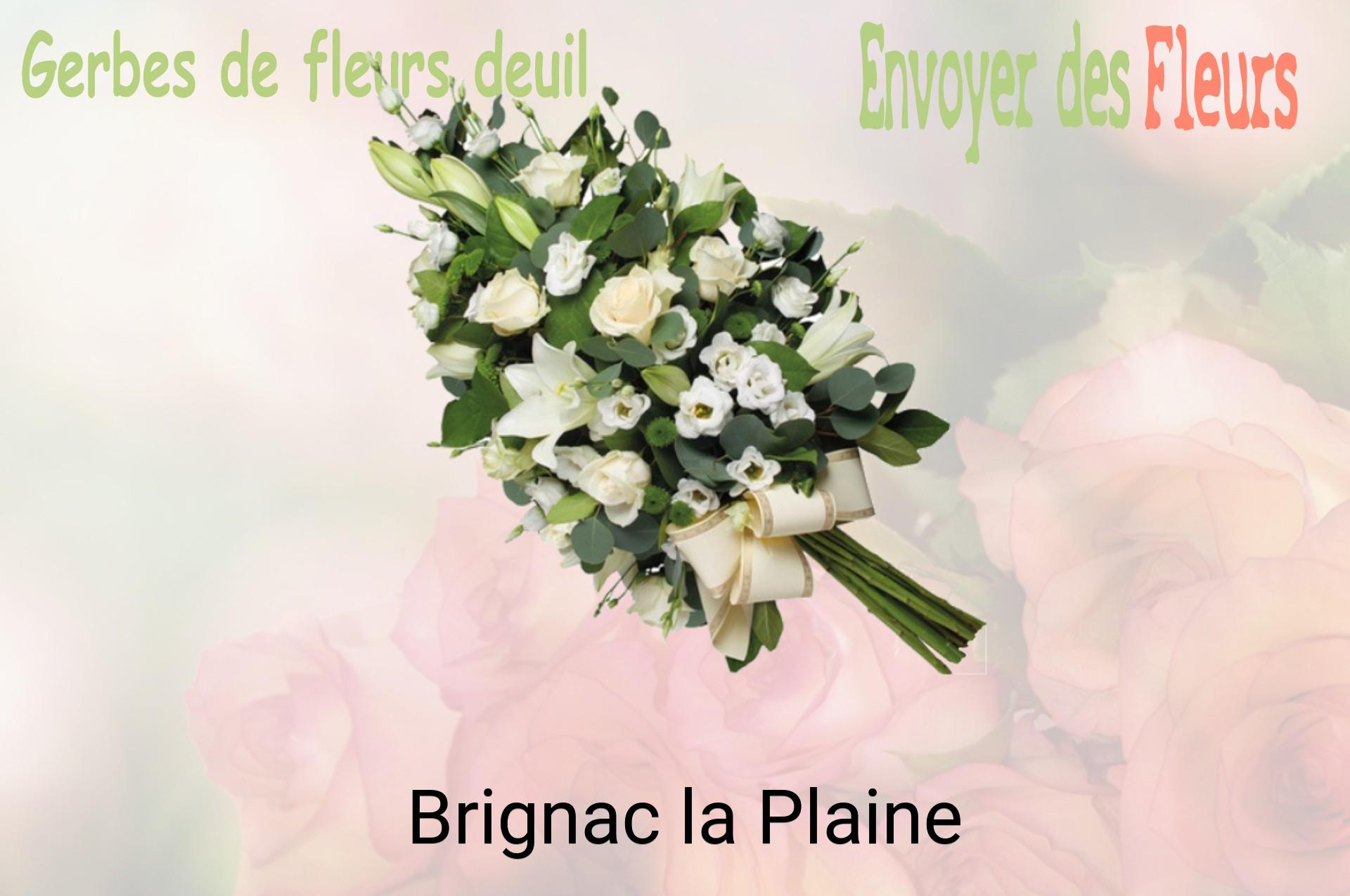 Gerbe de fleurs de deuil livrée à Brignac-la-Plaine